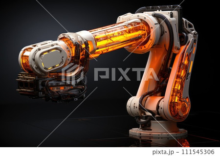 Robotic arm modern industrial technology. Generative AI 111545306
