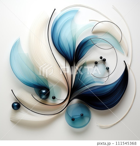 Modern abstract wall decor. Generative AI 111545368