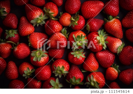 Red ripe strawberries background. Close up, top view. Red ripe strawberries background. Close up, top view. 111545614