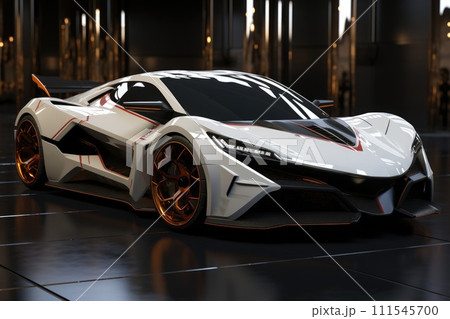 Concept new race car. Generative AI 111545700