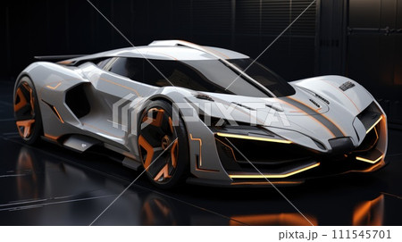 Concept new race car. Generative AI 111545701