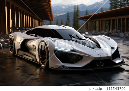Concept new race car. Generative AI 111545702