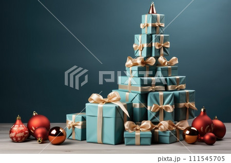 Christmas decoration at home. Generative AI 111545705