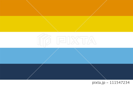 Aroace flag, symbol of the intersection of...のイラスト素材 [111547234] - PIXTA