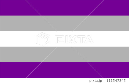 Gray asexual graysexual, Greysexual Pride Flag,...のイラスト素材 [111547245