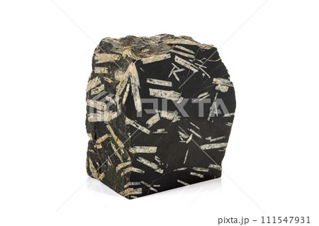 Macro stone Jasper mineral on white background 111547931