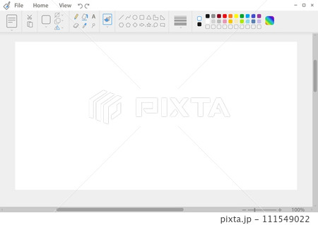 Graphic drawing application panel. Digital...のイラスト素材 [111549022] - PIXTA