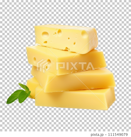 the yellow tasty cheese isolated 111549079
