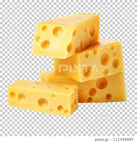 the yellow tasty cheese isolated 111549095