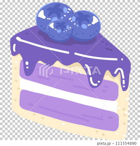 Blueberry cake illustration Blueberry cake illustration 111554890