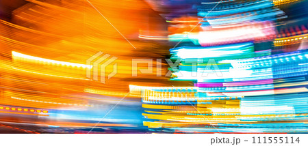 City motion blurred intersection background at night City motion blurred intersection background at night 111555114