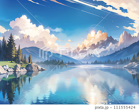 湖面 湖面 111555424