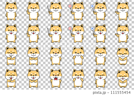Shiba Inu character set 111555454
