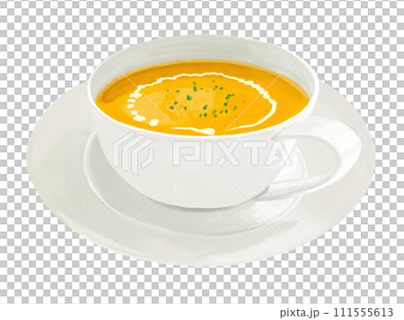 Pumpkin soup (with saucer) 111555613