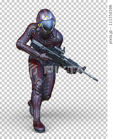 Cyber warrior 111558386