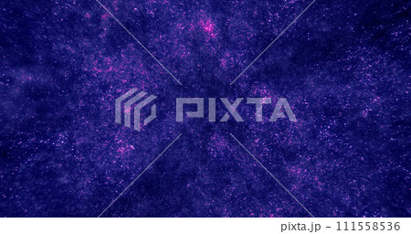 Abstract purple background of small round bokeh particles, beautiful holiday snowflakes, magical snow, energetic bright glowing cosmic stars Abstract purple background of small round bokeh particles, beautiful holiday snowflakes, magical snow, energetic bright glowing cosmic stars 111558536