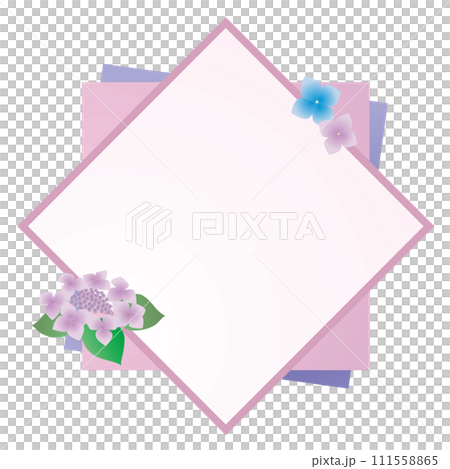 日式繡球花框架 111558865