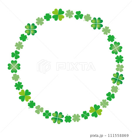 クローバーの丸フレーム 111558869