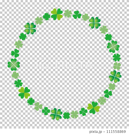 クローバーの丸フレーム 111558869