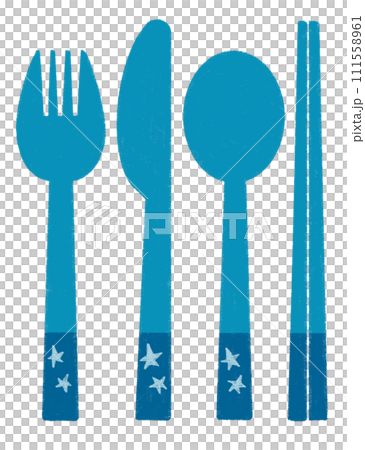 簡單可愛的餐具插畫 簡單可愛的餐具插畫 111558961