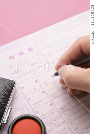 婚姻届の記入 婚姻届の記入 111559522