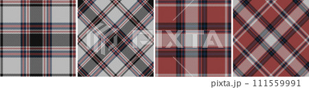 Check plaid set seamless pattern. 111559991