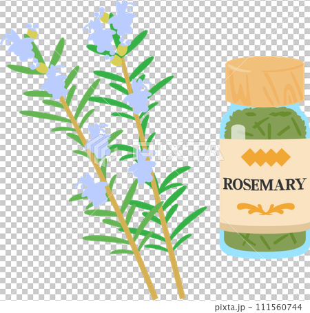 jar of dried rosemary jar of dried rosemary 111560744