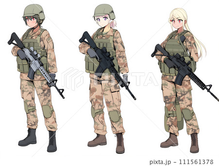 女性兵士 女性兵士 111561378