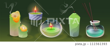 Aroma candles and scent diffuser set 111561393