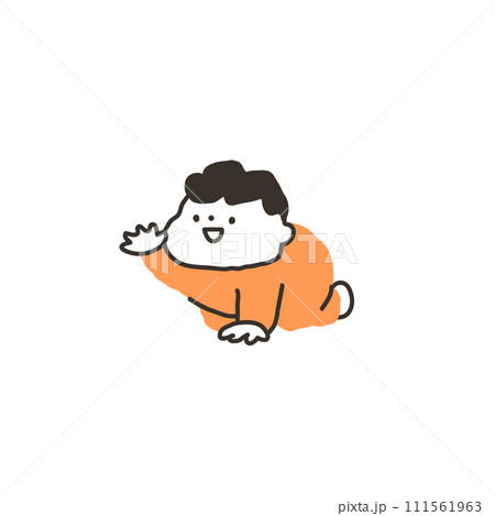 ハイハイする赤ちゃん ハイハイする赤ちゃん 111561963