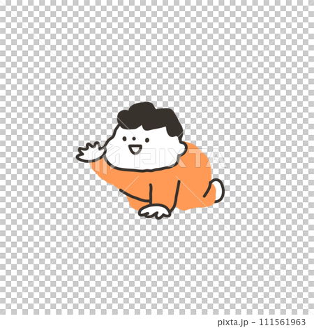 ハイハイする赤ちゃん ハイハイする赤ちゃん 111561963