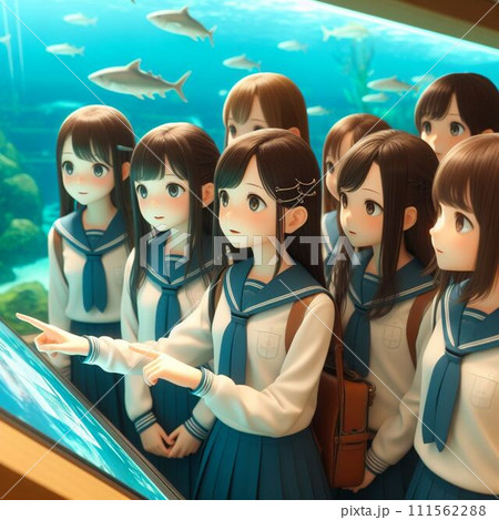 修学旅行は水族館 111562288