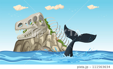 Prehistoric Encounter: Dinosaur and Whale Prehistoric Encounter: Dinosaur and Whale 111563634