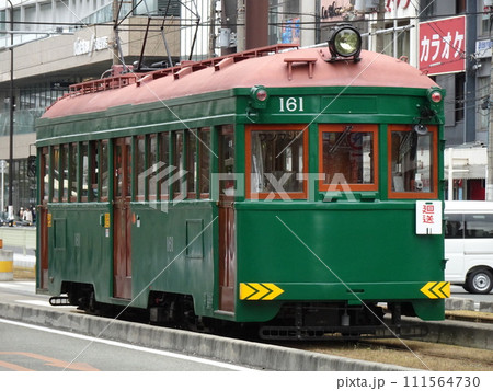 阪堺電車モ161型車輌/南海電気鉄道/南海電鉄/阪堺線/上町線/チンチン電車/路面電車/昭和レトロ 111564730
