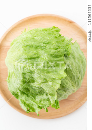 白バックのレタス 111565352