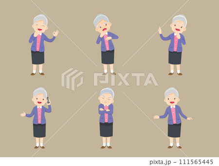 Elderly people old women characters 002 Elderly people old women characters 002 111565445