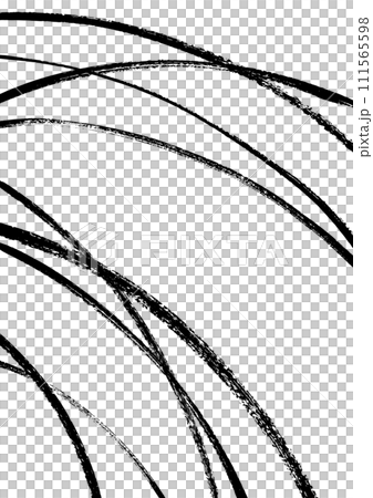 Japanese style background with thin strokes drawn with a brush 111565598