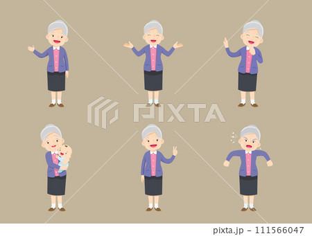Elderly people old women characters 003 Elderly people old women characters 003 111566047
