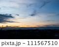 Bangkok (Thailand) 14022024- Sunset cityscape view with beautiful sky. Colorful cloud and sky sunset. 111567510