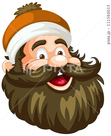 Cheerful Bearded Man in Winter Hat Cheerful Bearded Man in Winter Hat 111568015