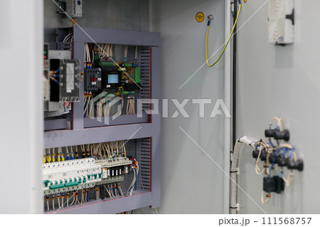 industrial electrical cabinet with PLC controllers industrial electrical cabinet with PLC controllers 111568757