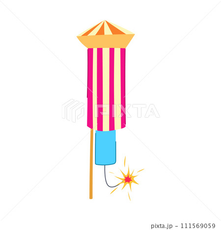 sparkle firework rocket cartoon vector illustration sparkle firework rocket cartoon vector illustration 111569059