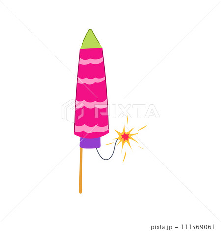 party firework rocket cartoon vector illustration party firework rocket cartoon vector illustration 111569061