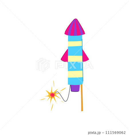firecracker firework rocket cartoon vector illustration firecracker firework rocket cartoon vector illustration 111569062