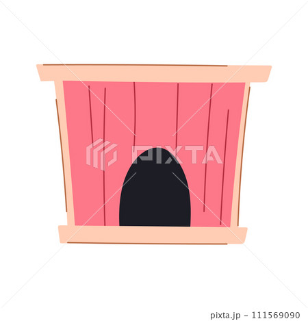 wooden dog house cartoon vector illustration wooden dog house cartoon vector illustration 111569090