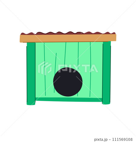 pet dog house cartoon vector illustration 111569108