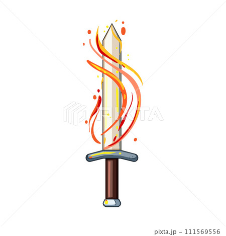 light sword effect cartoon vector illustration 111569556