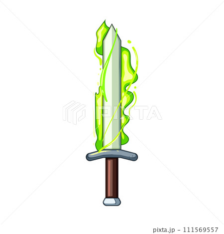 blade sword effect cartoon vector illustration 111569557