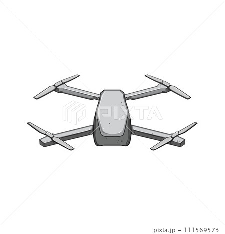 delivery quadcopter cartoon vector illustration 111569573