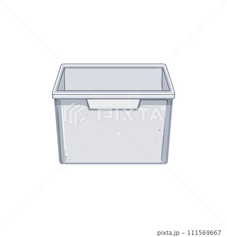 vegetable plastic crate cartoon vector illustration 111569667